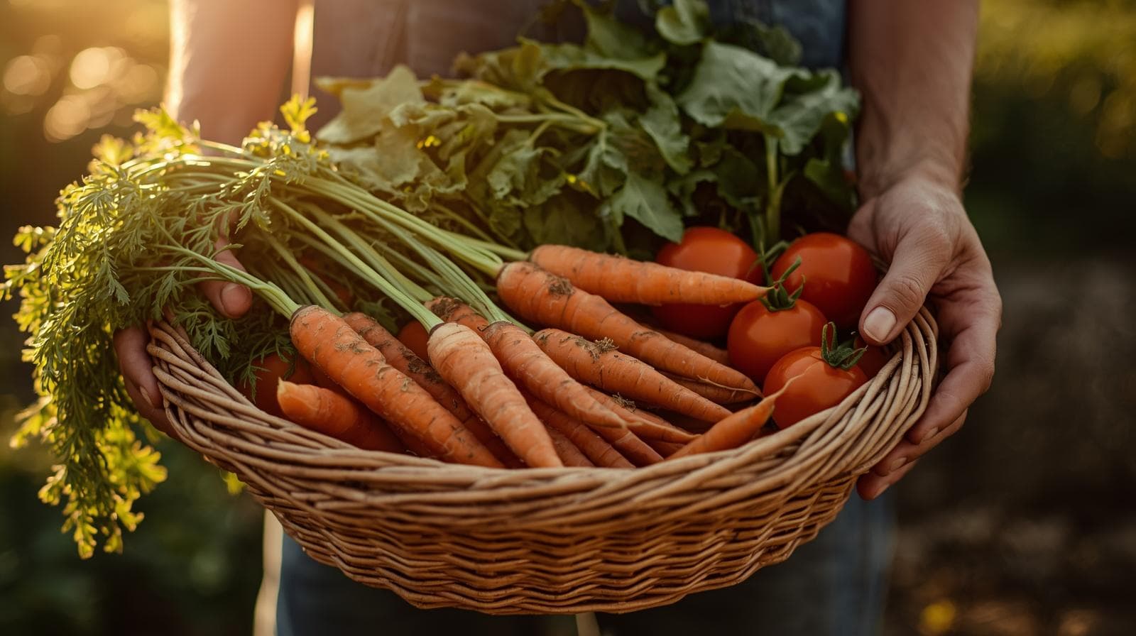 Fresh carrots from a Canadian farm
