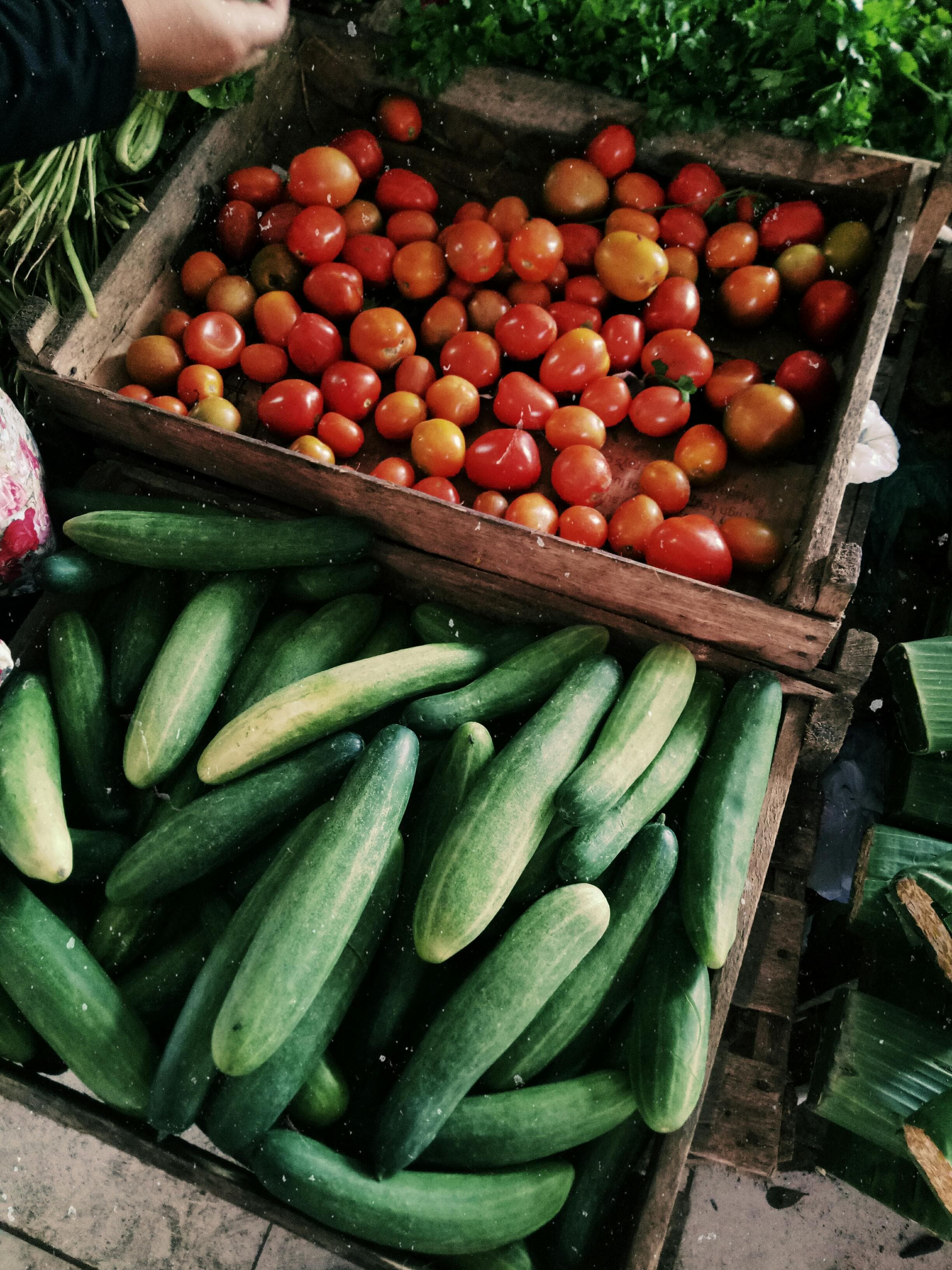 Fresh local vegetables
